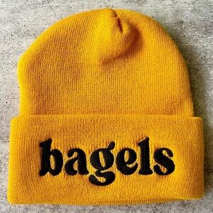 Bagels knit beanie Winter hat made in USA
